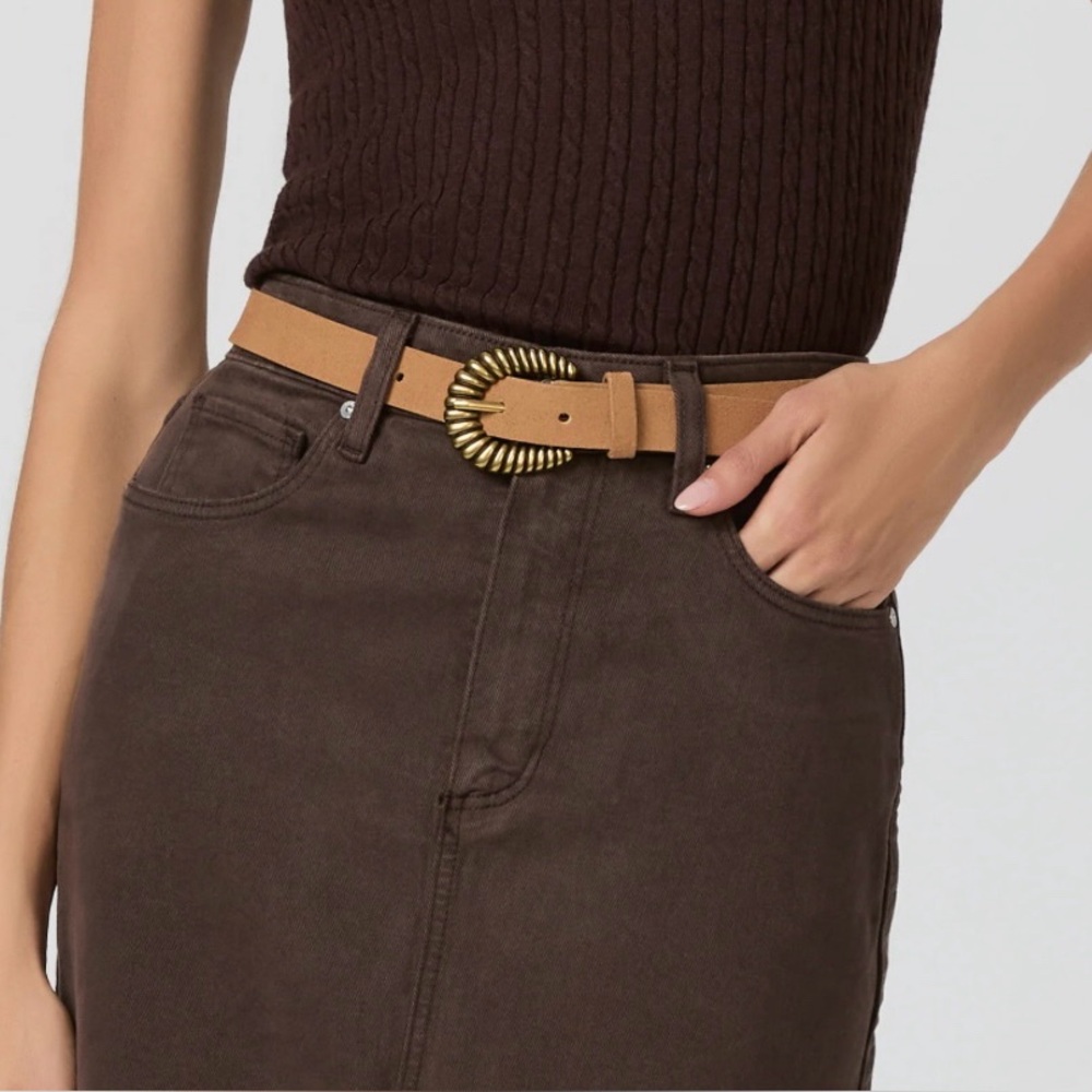 PAIGE Cognac Suede “Blythe” Belt - NEVER WORN - Picture 6 of 6